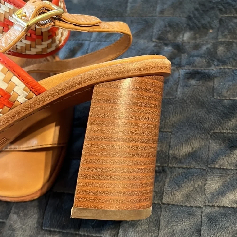 FRYE‎ Amy Block Heel SlingBack Strap Sandals